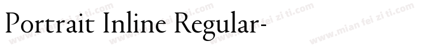 Portrait Inline Regular字体转换